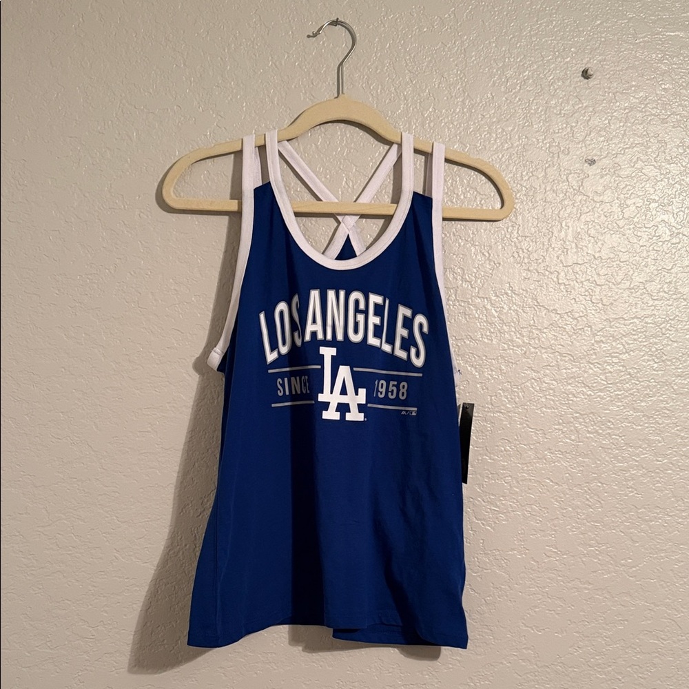 Blue Los Angeles Dodgers Tank Top - GENUINE MLB MERCHANDISE